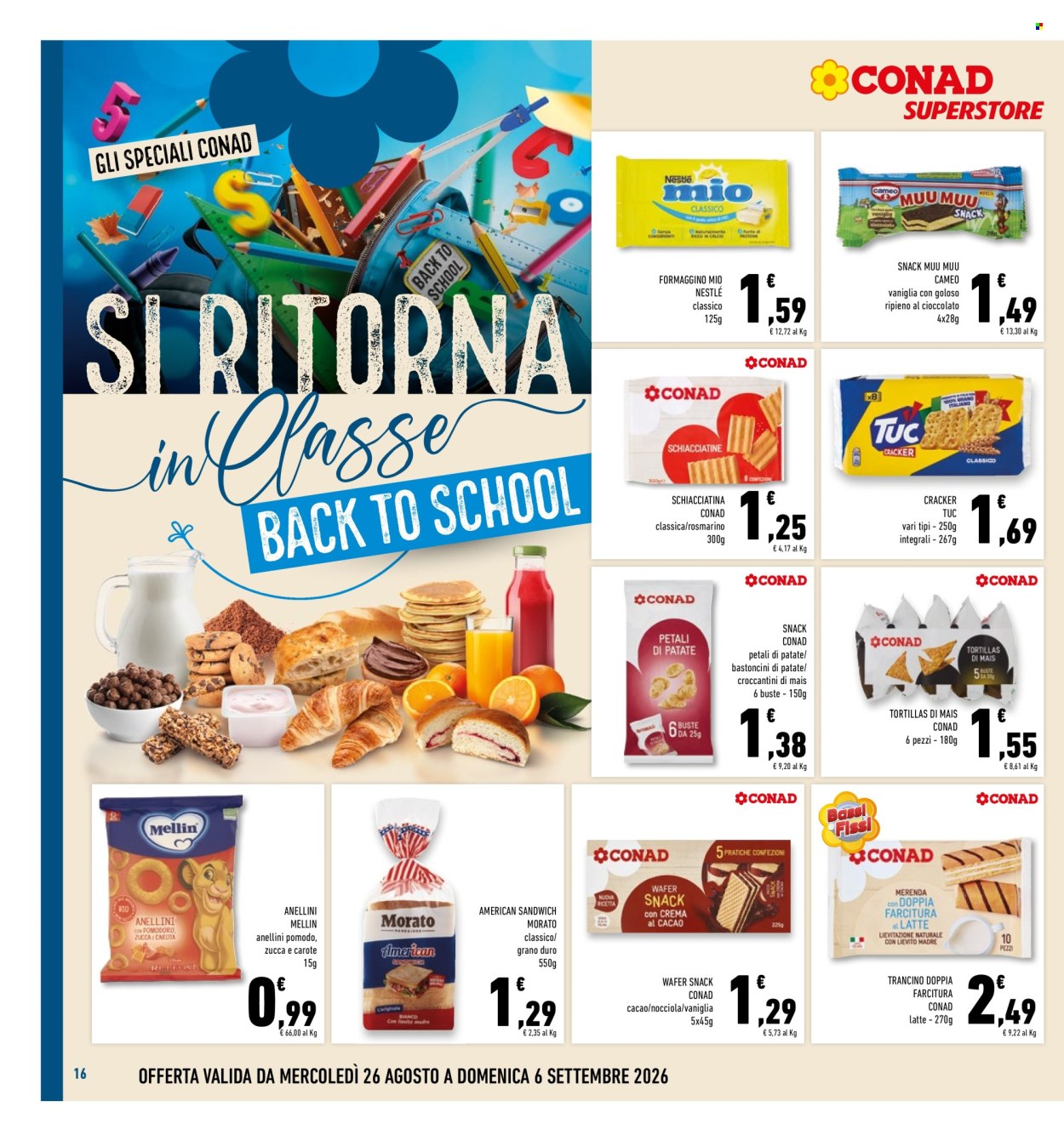 Volantino Conad Superstore - 26/8/2026 - 6/9/2026. Pagina 16