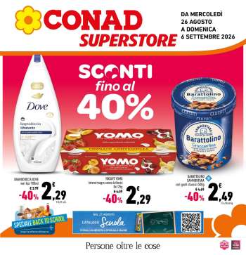 Volantino Conad Superstore - 26/8/2026 - 6/9/2026.