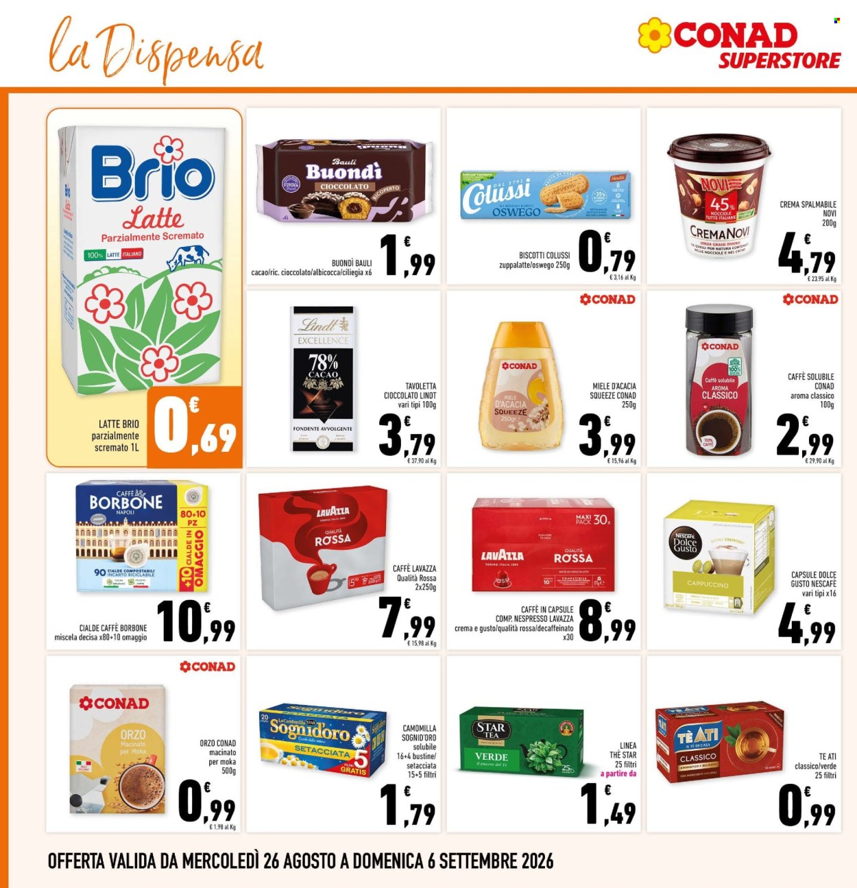 Leták Conad Superstore - 26.8.2026 - 6.9.2026. Strana 16