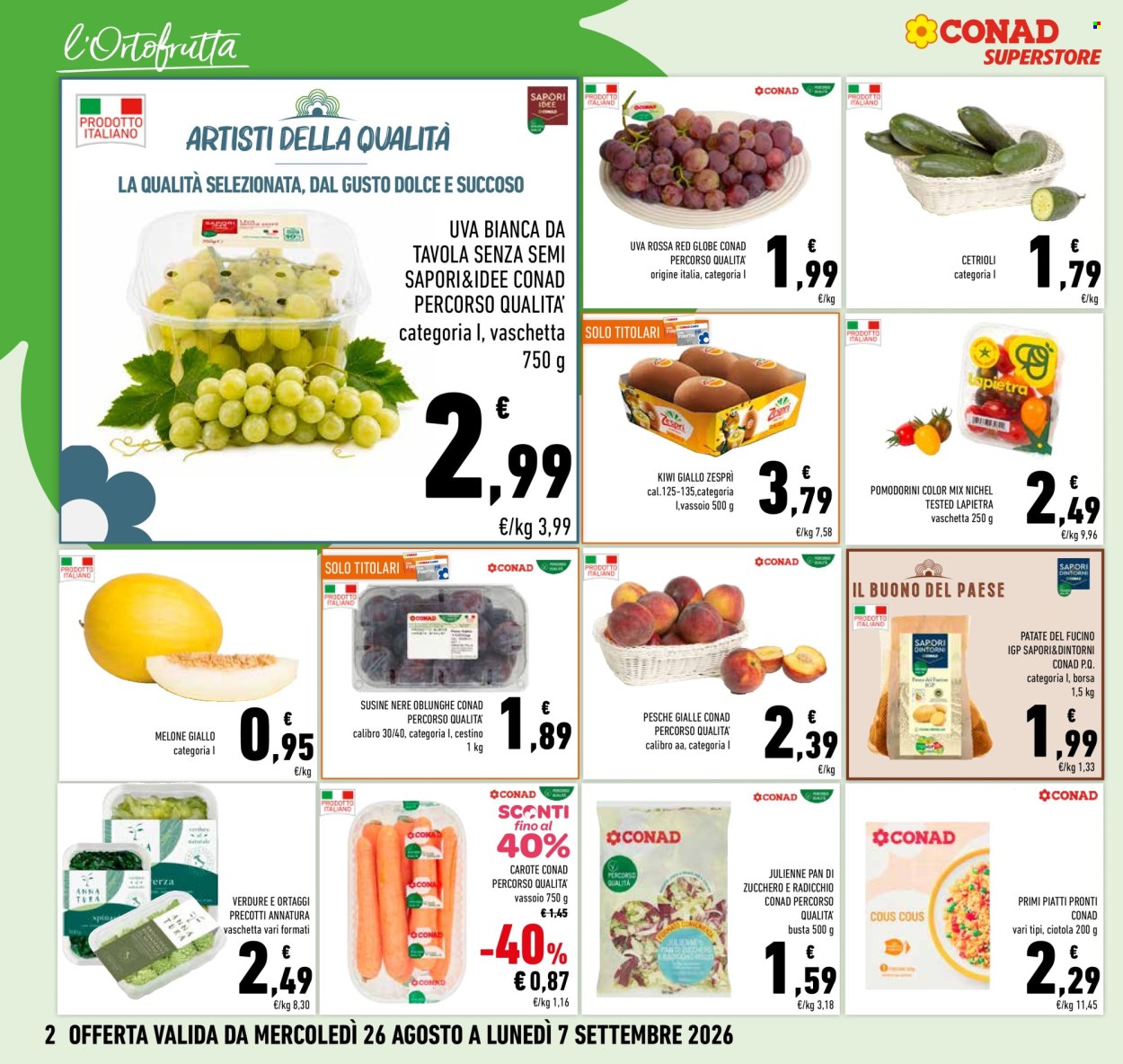 Volantino Conad Superstore - 26/8/2026 - 7/9/2026. Pagina 2