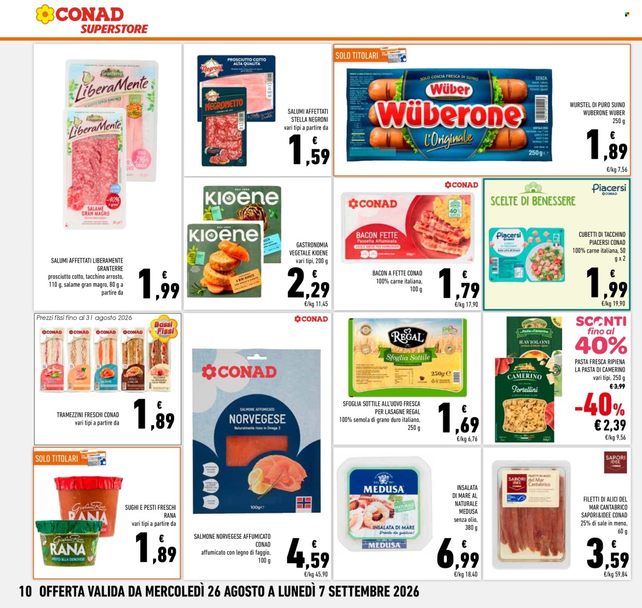 Volantino Conad Superstore - 26/8/2026 - 7/9/2026. Pagina 10