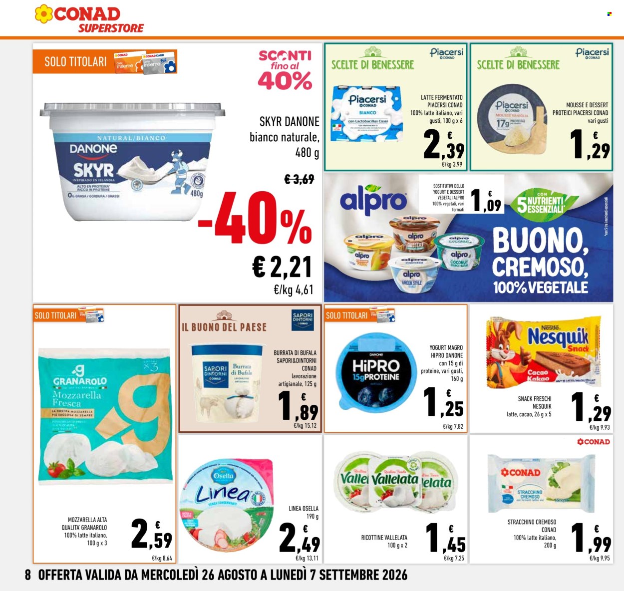 Volantino Conad Superstore - 26/8/2026 - 7/9/2026. Pagina 8