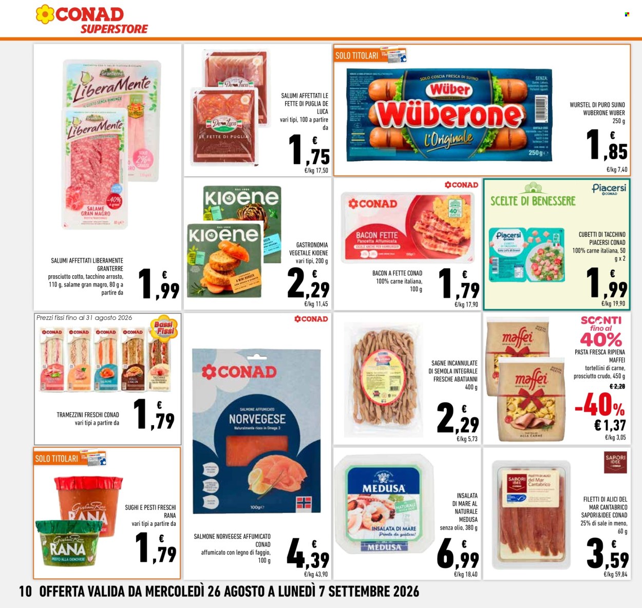 Volantino Conad Superstore - 26/8/2026 - 7/9/2026. Pagina 10