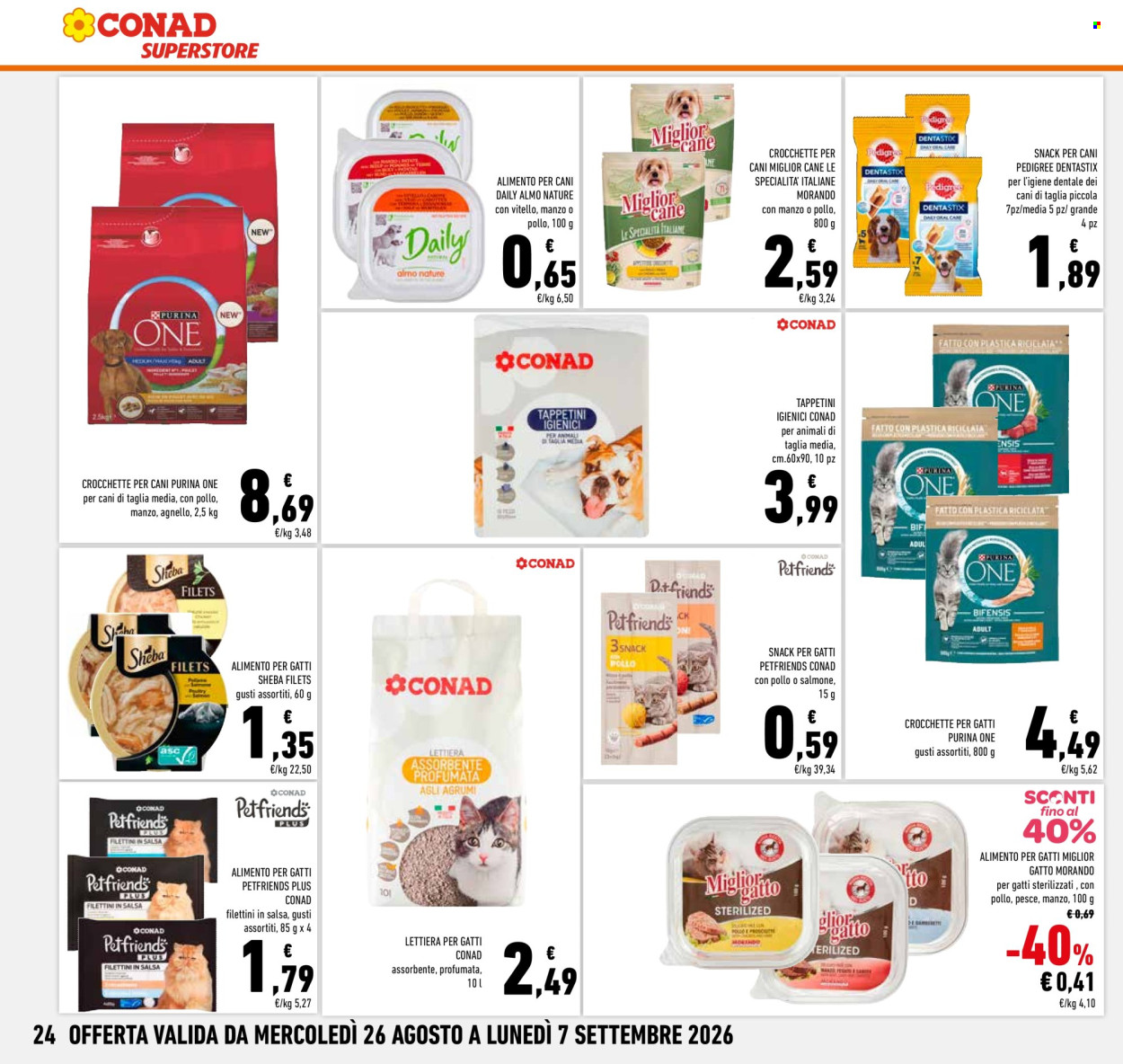 Leták Conad Superstore - 26.8.2026 - 7.9.2026. Strana 24