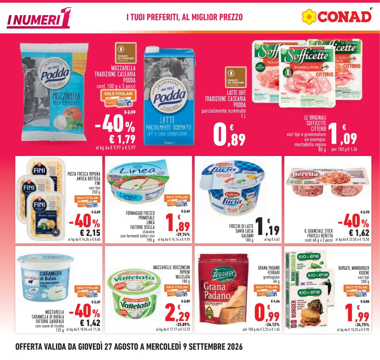 Leták Conad - 27.8.2026 - 9.9.2026. Strana 2