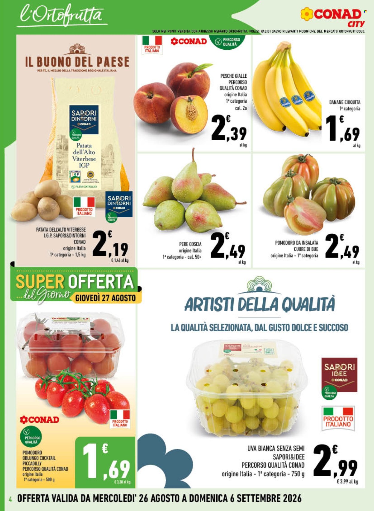 Volantino Conad - 26/8/2026 - 6/9/2026. Pagina 4