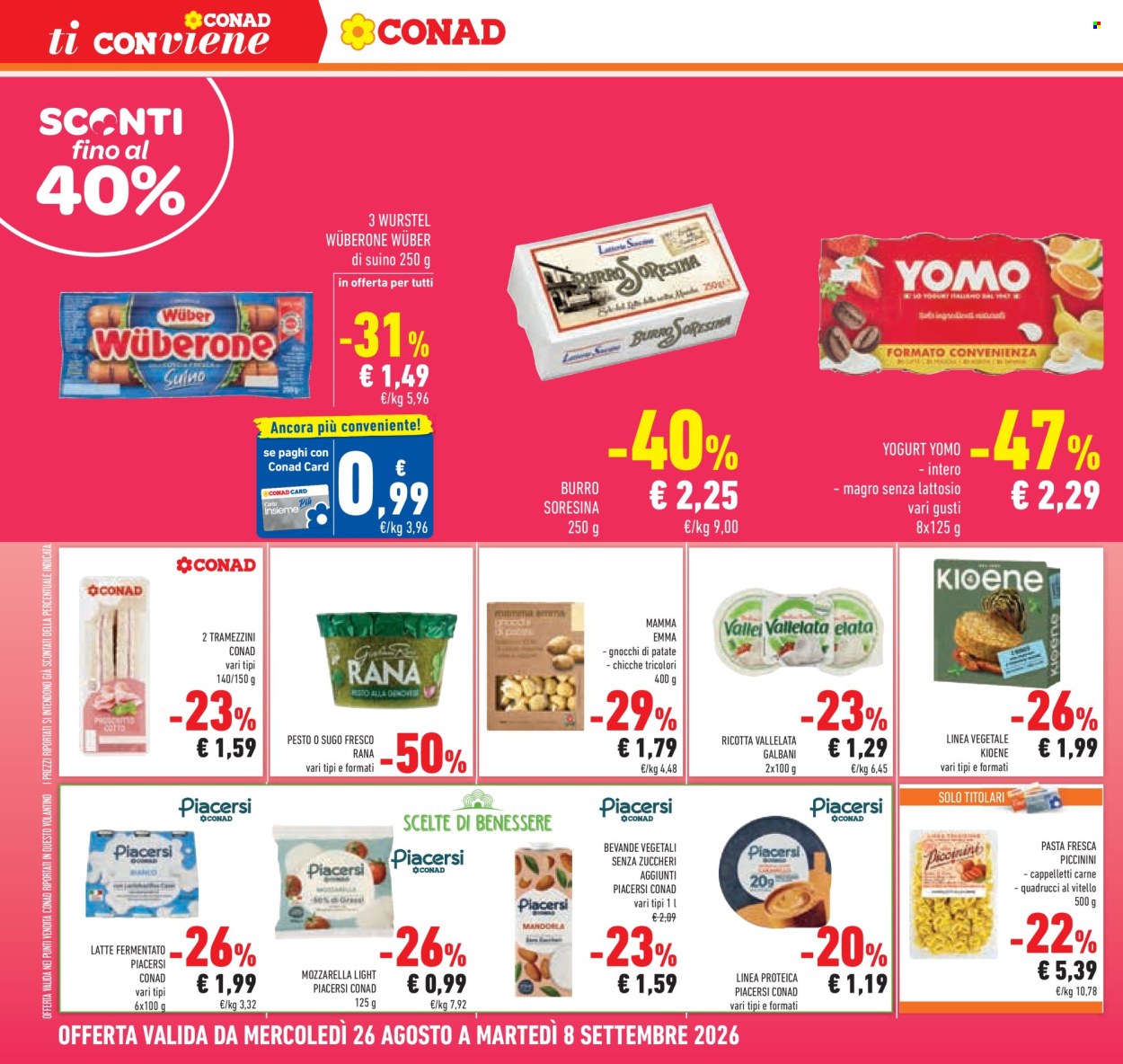 Volantino Conad - 26/8/2026 - 8/9/2026. Pagina 4