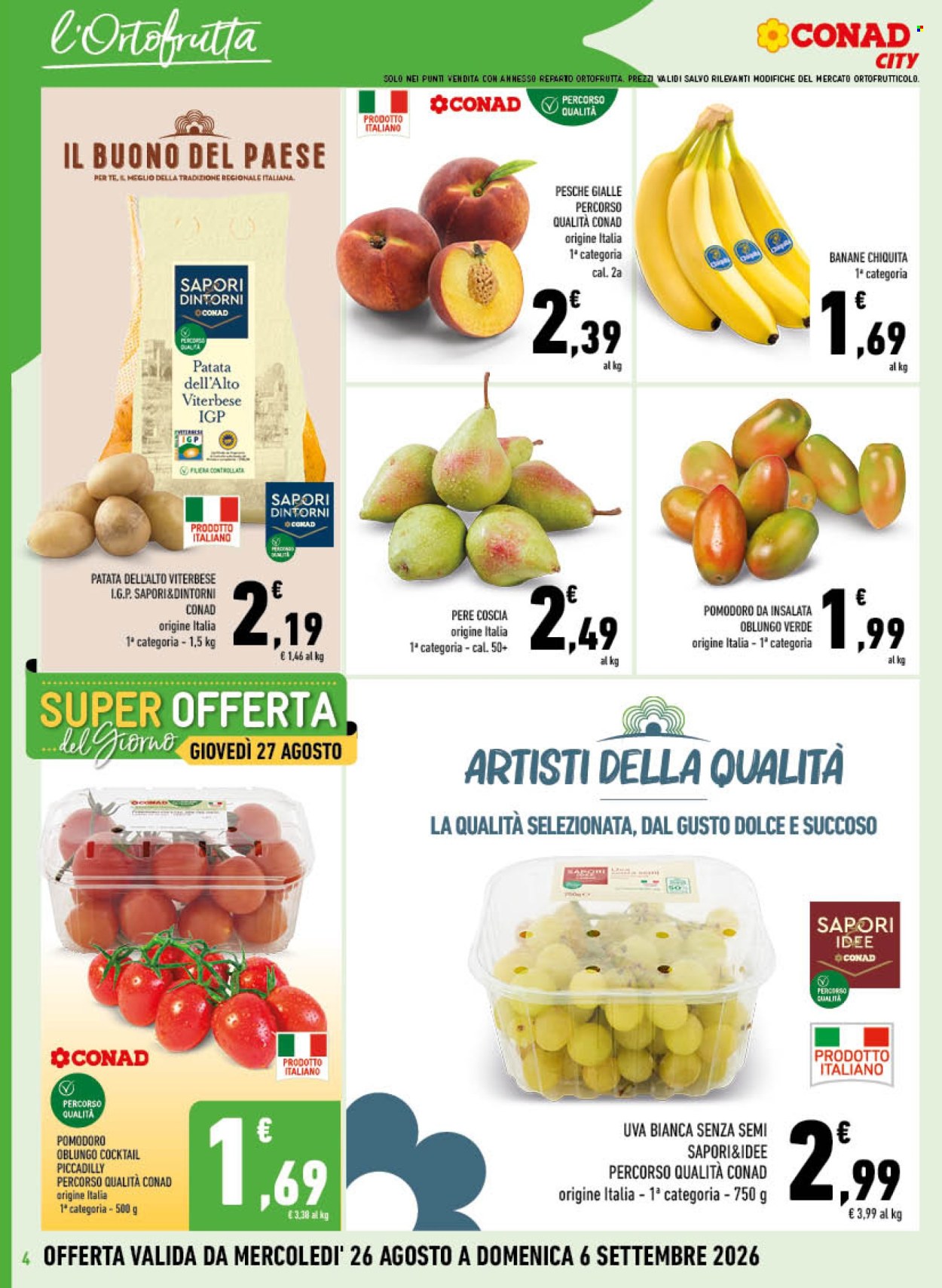 Leták Conad - 26.8.2026 - 6.9.2026. Strana 4