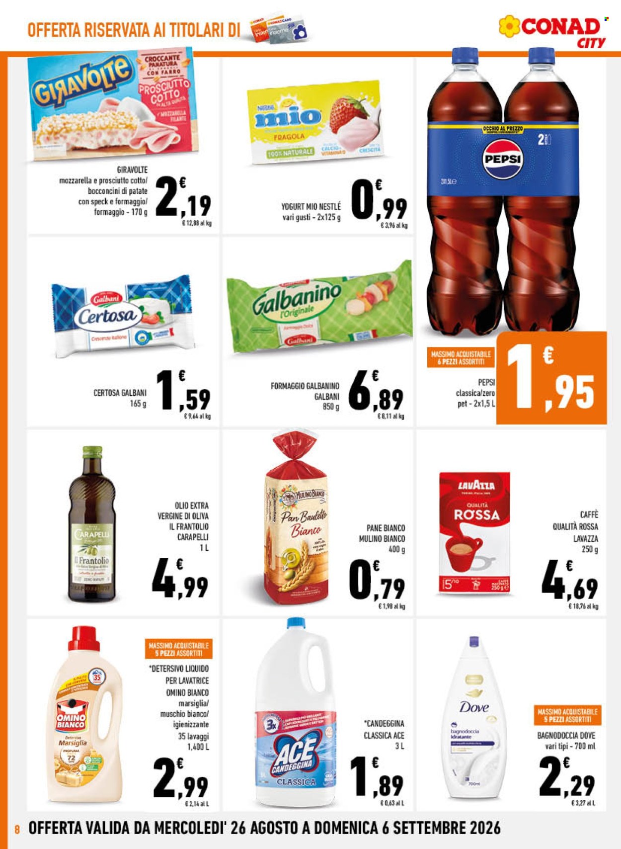 Volantino Conad - 26/8/2026 - 6/9/2026. Pagina 8