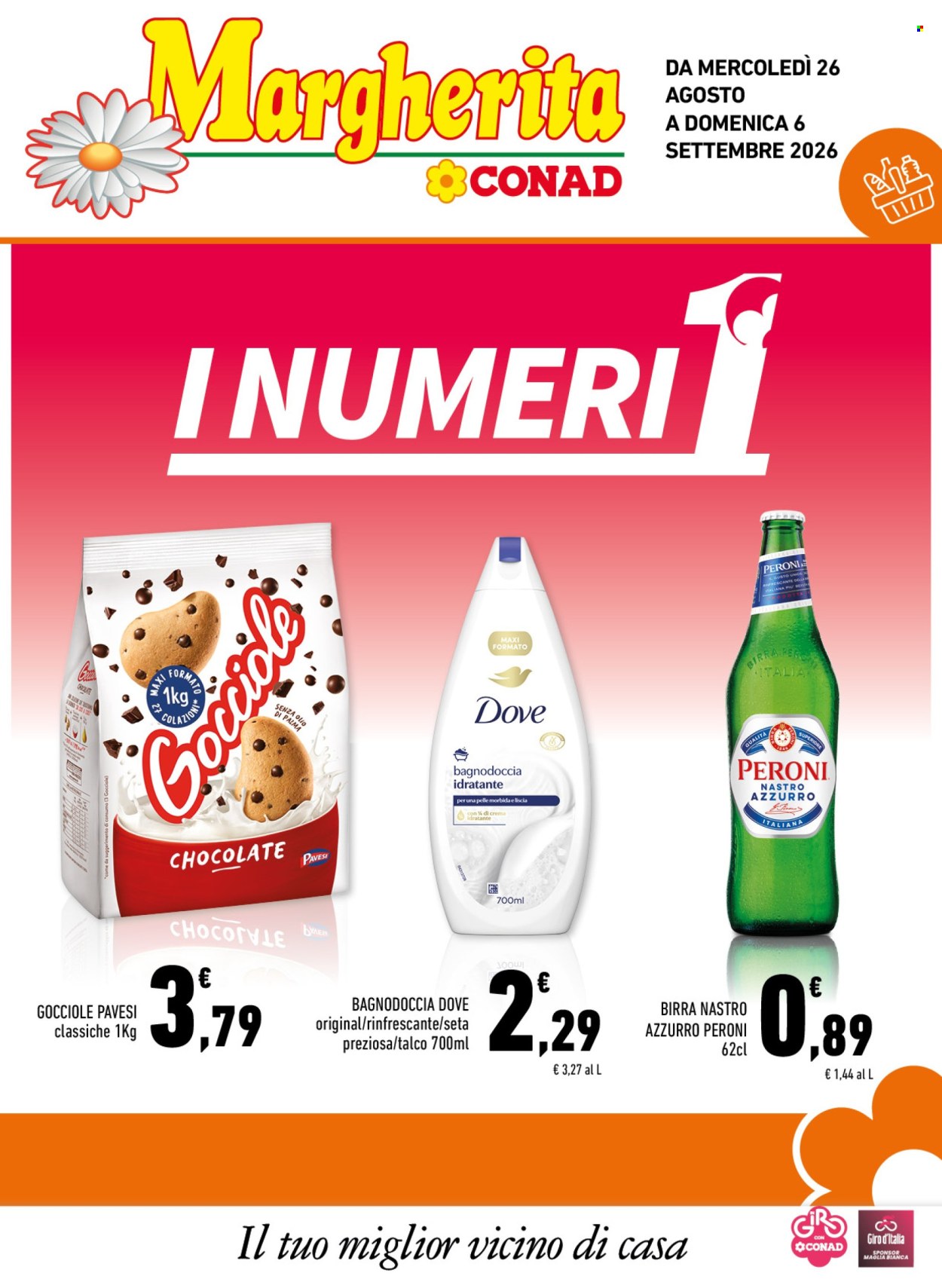 Leták Margherita Conad - 26.8.2026 - 6.9.2026. Strana 1