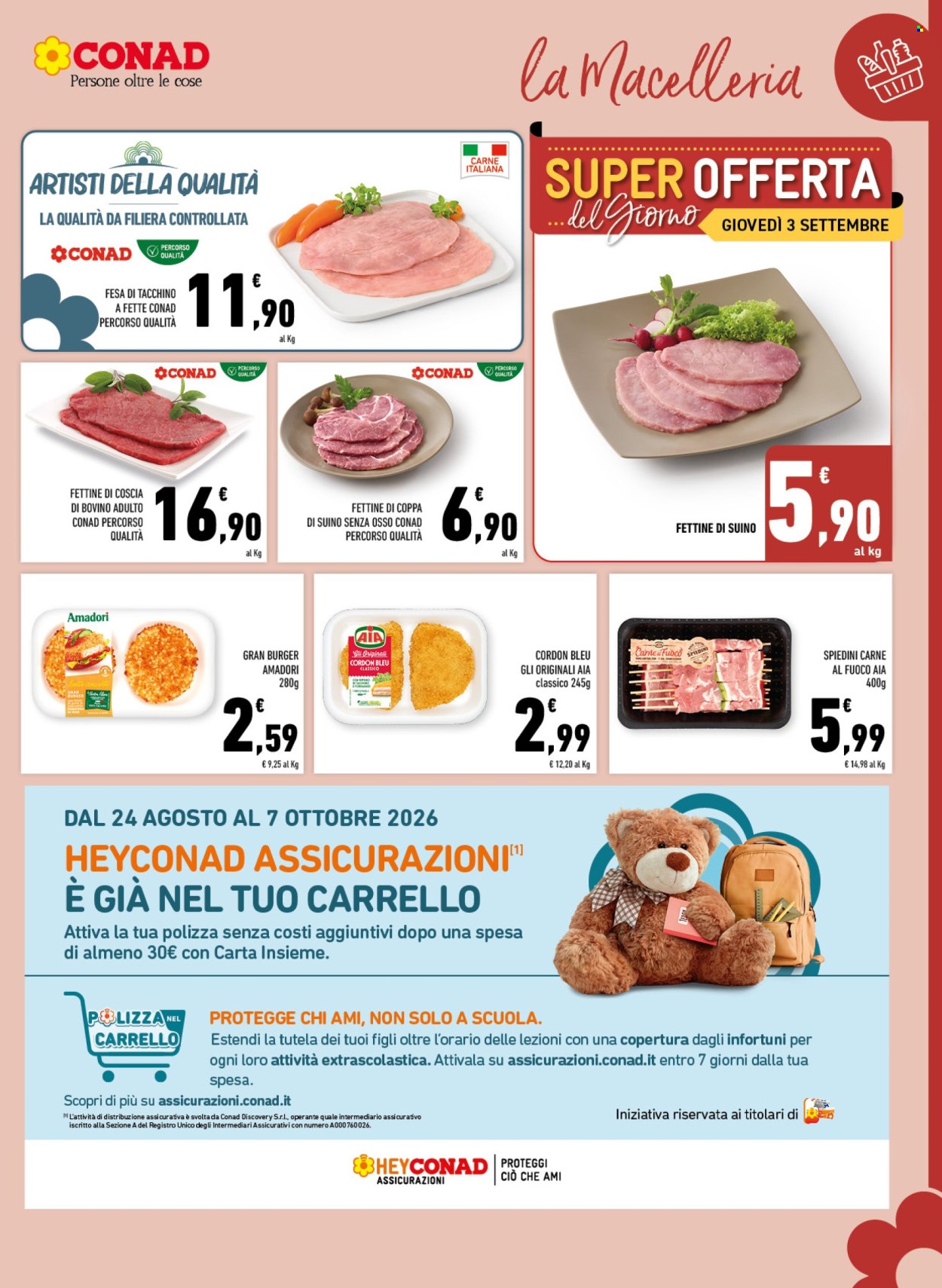 Volantino Margherita Conad - 26/8/2026 - 6/9/2026. Pagina 3