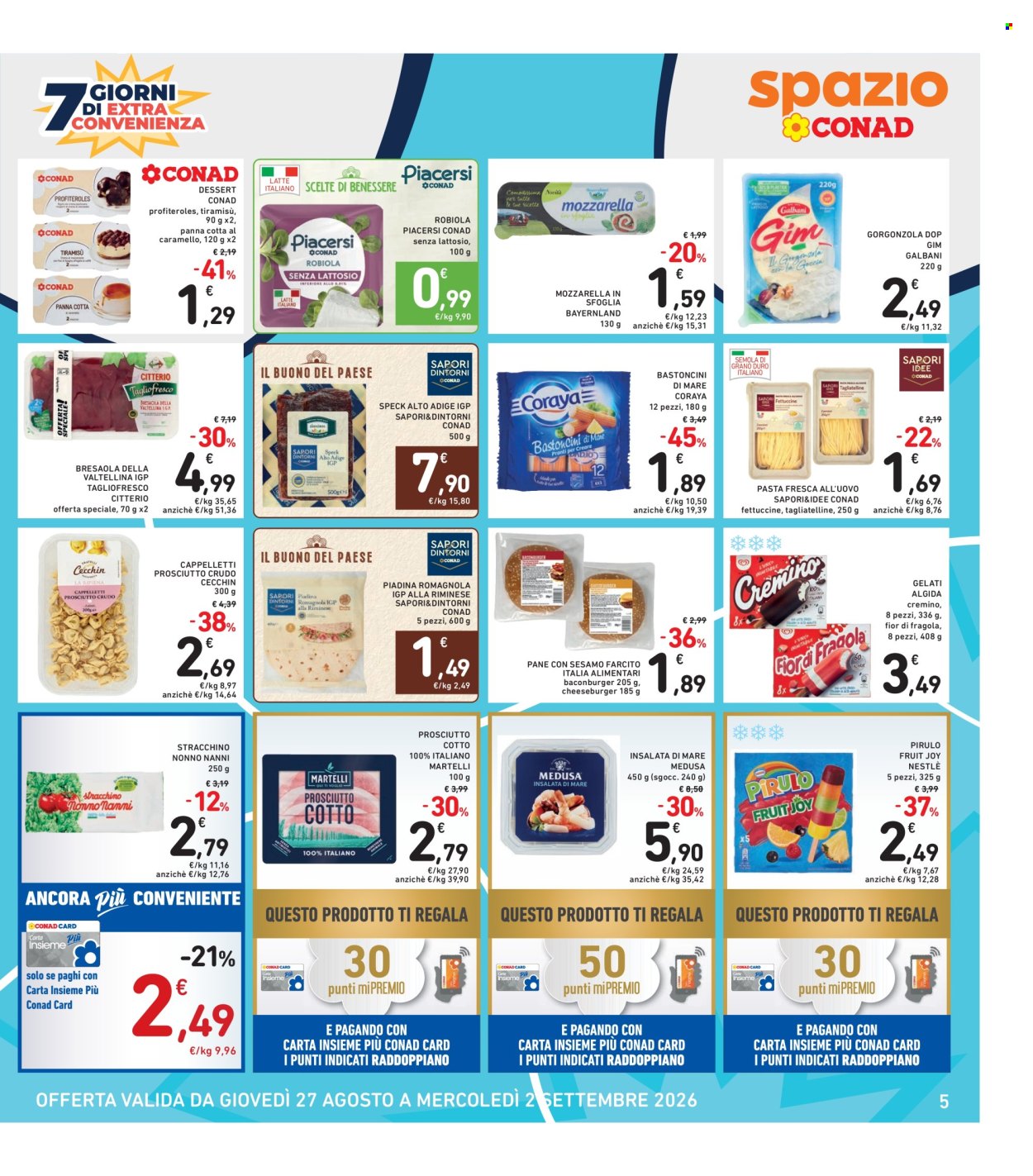 Leták Spazio Conad - 27.8.2026 - 2.9.2026. Strana 5