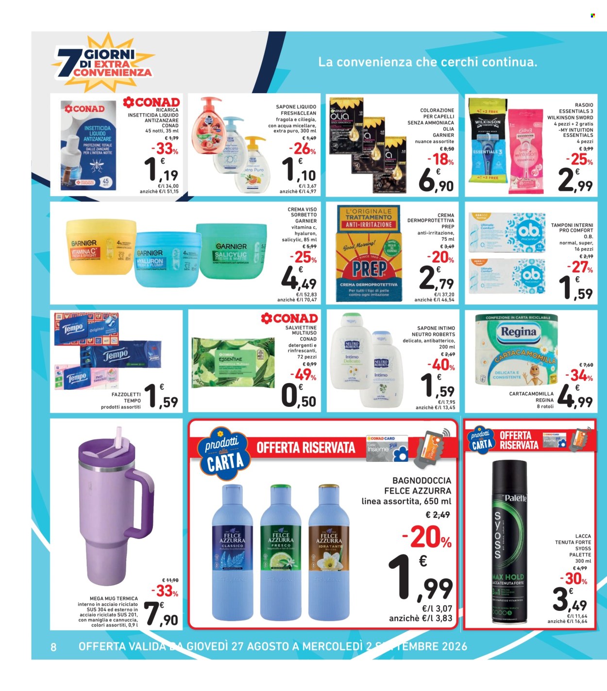 Leták Spazio Conad - 27.8.2026 - 2.9.2026. Strana 8