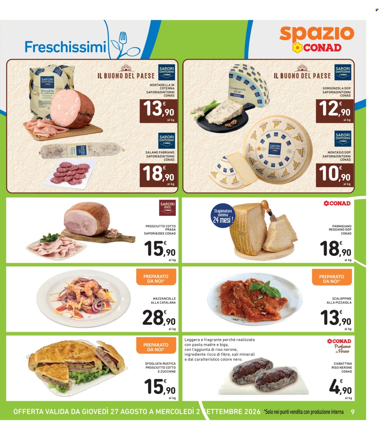 Leták Spazio Conad - 27.8.2026 - 2.9.2026. Strana 9