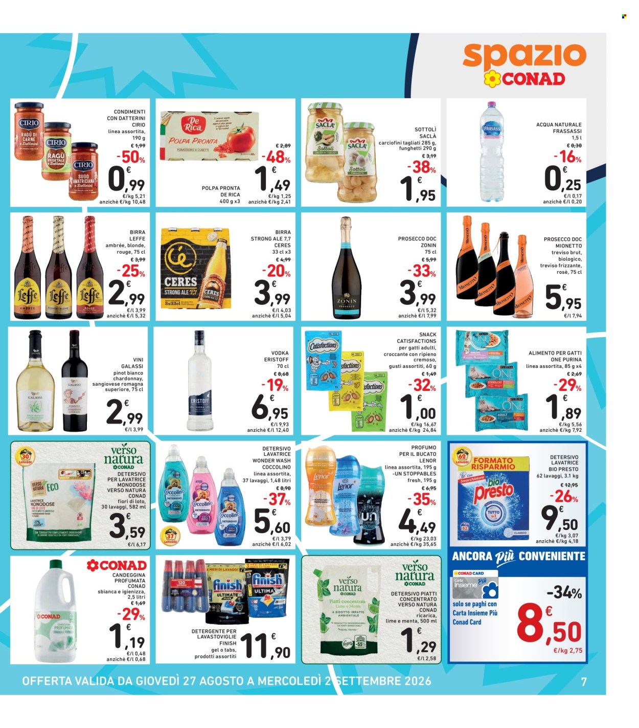 Volantino Spazio Conad - 27/8/2026 - 2/9/2026. Pagina 7