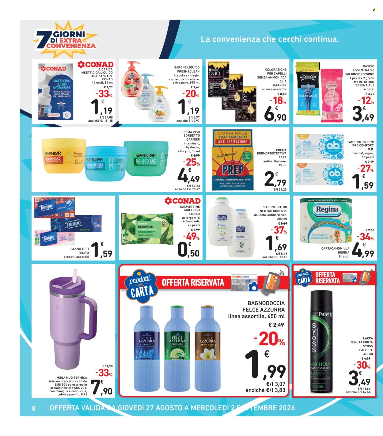 Leták Spazio Conad - 27.8.2026 - 2.9.2026. Strana 8