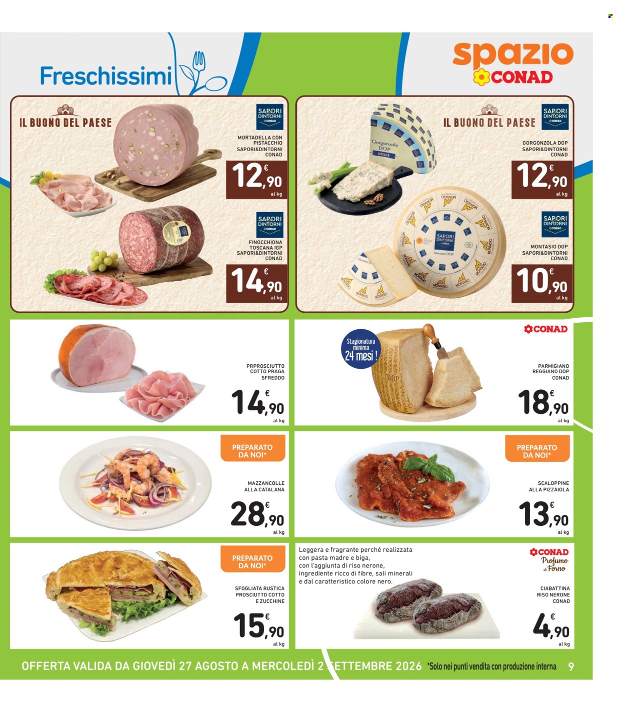 Volantino Spazio Conad - 27/8/2026 - 2/9/2026. Pagina 9