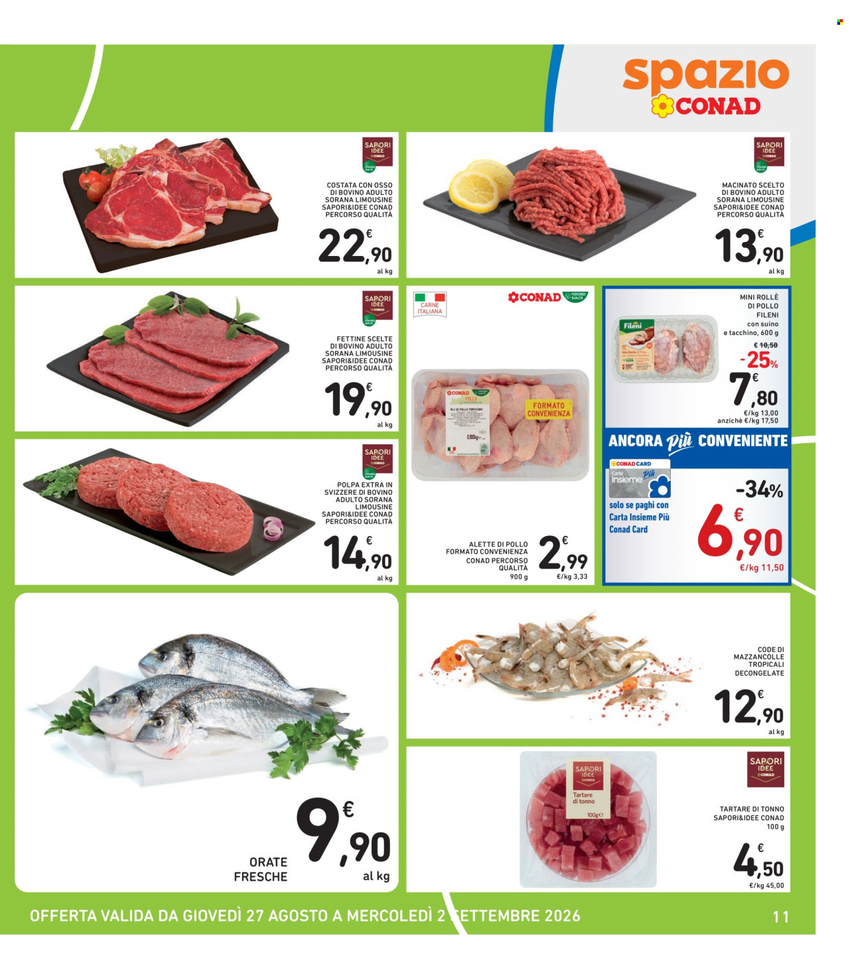Volantino Spazio Conad - 27/8/2026 - 2/9/2026. Pagina 11