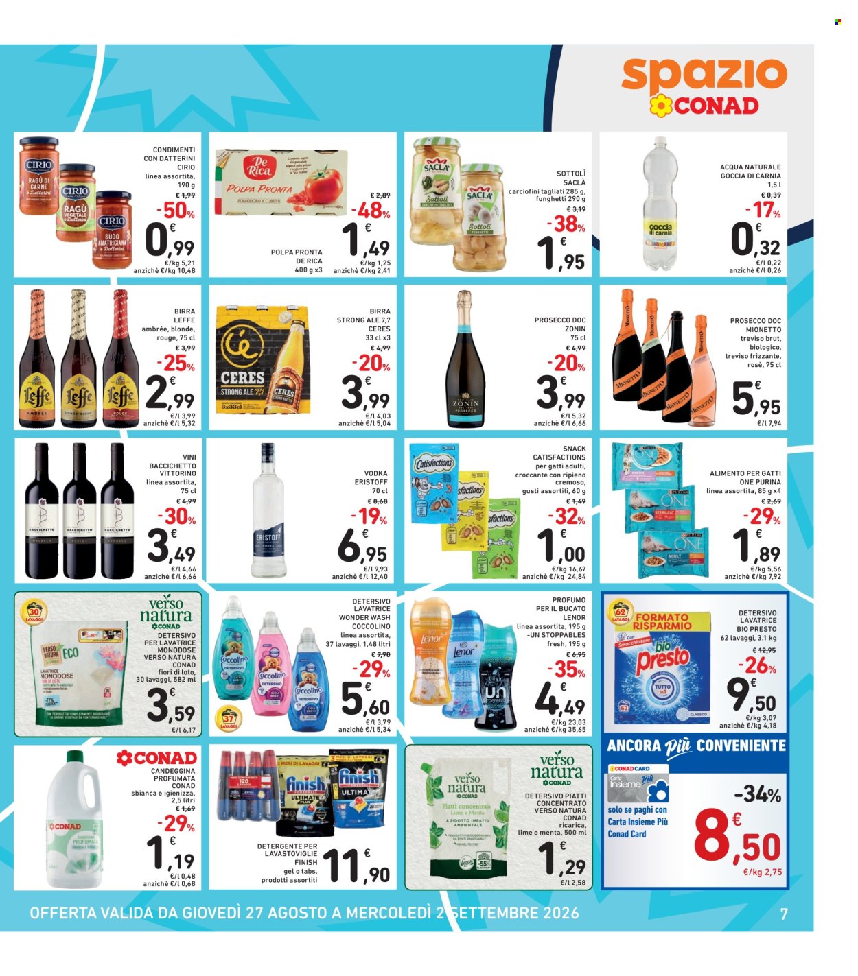 Volantino Spazio Conad - 27/8/2026 - 2/9/2026. Pagina 7
