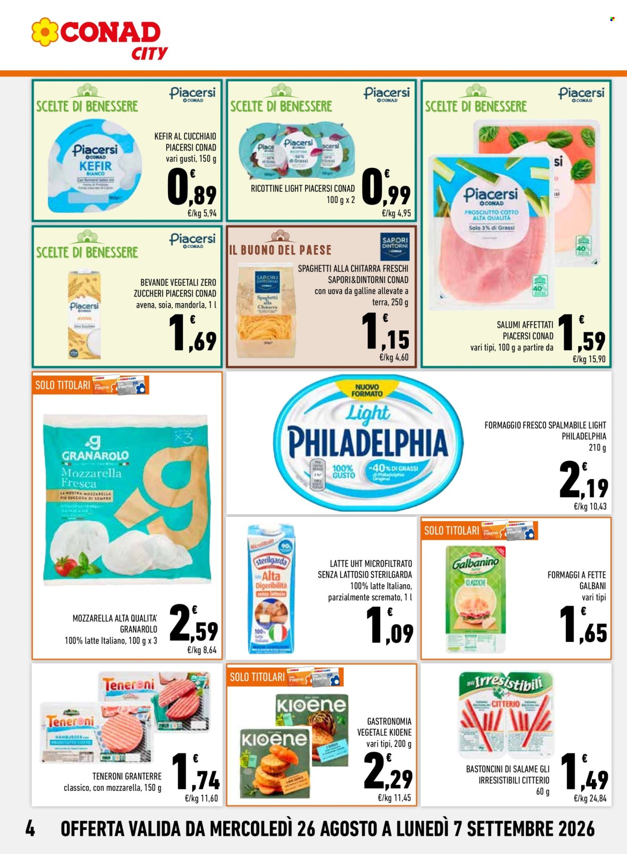 Volantino Conad City - 26/8/2026 - 7/9/2026. Pagina 4