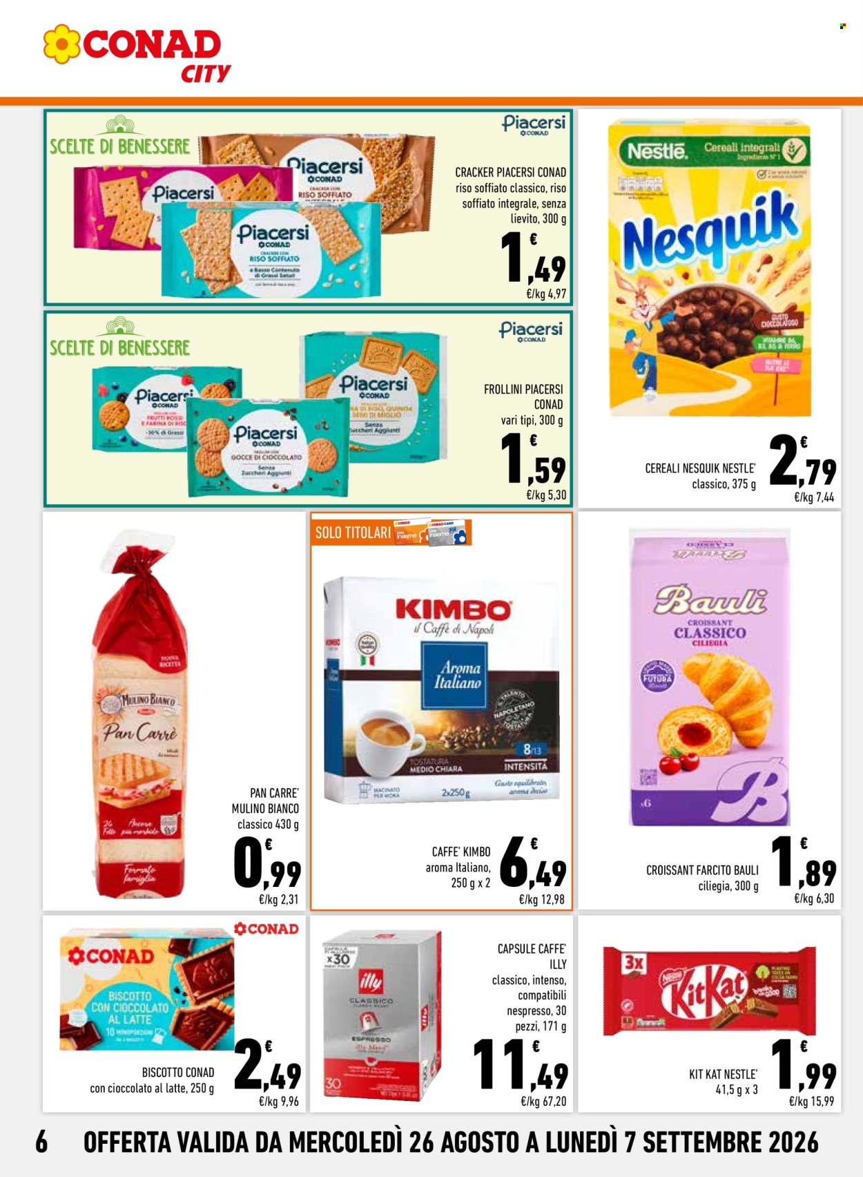 Volantino Conad City - 26/8/2026 - 7/9/2026. Pagina 6