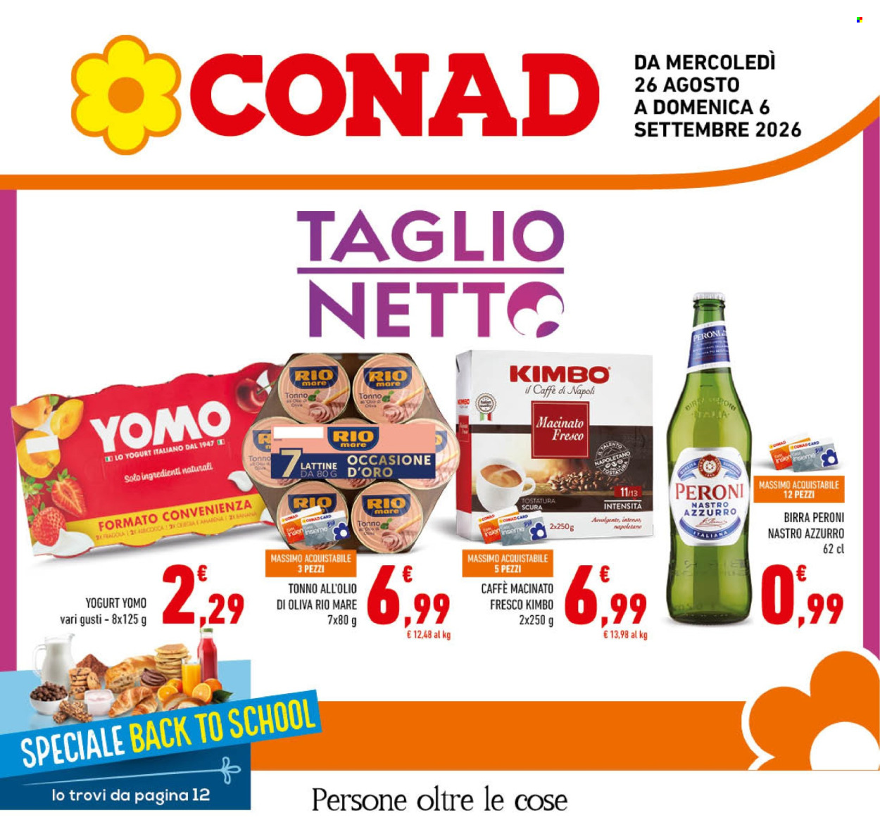 Leták Conad - 26.8.2026 - 6.9.2026. Strana 1