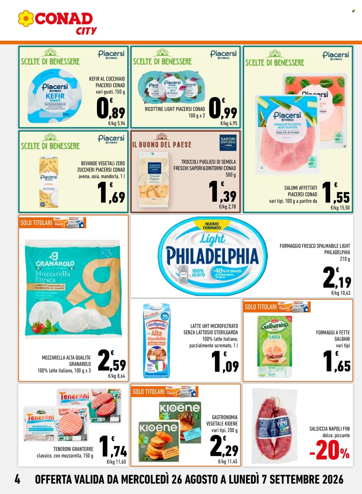 Leták Conad - 26.8.2026 - 7.9.2026. Strana 4