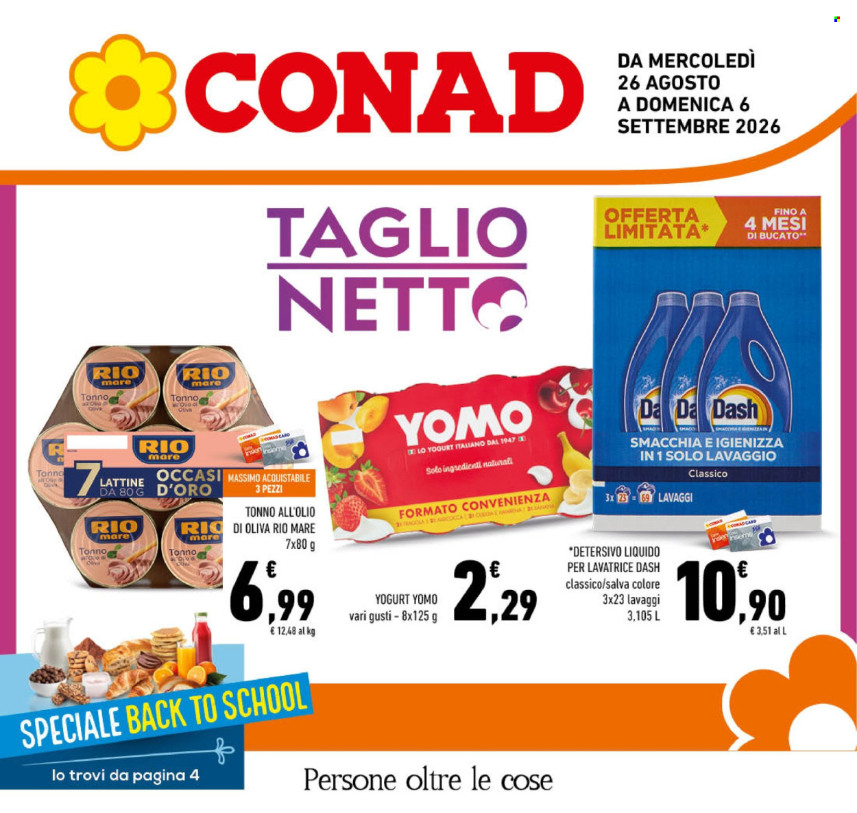 Leták Conad - 26.8.2026 - 6.9.2026. Strana 1