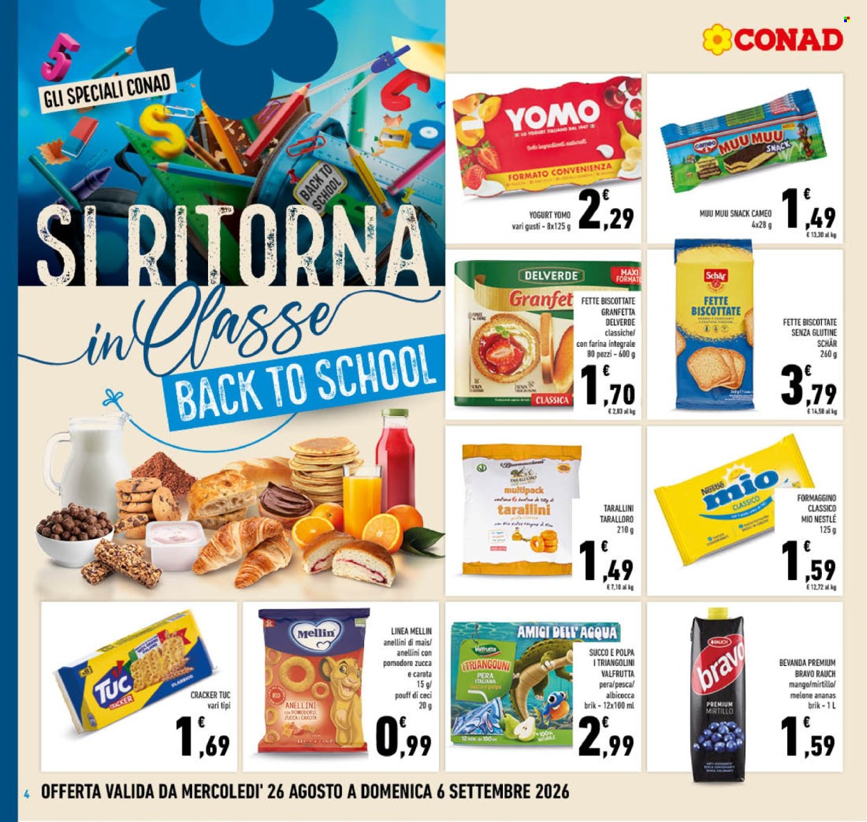 Volantino Conad - 26/8/2026 - 6/9/2026. Pagina 4
