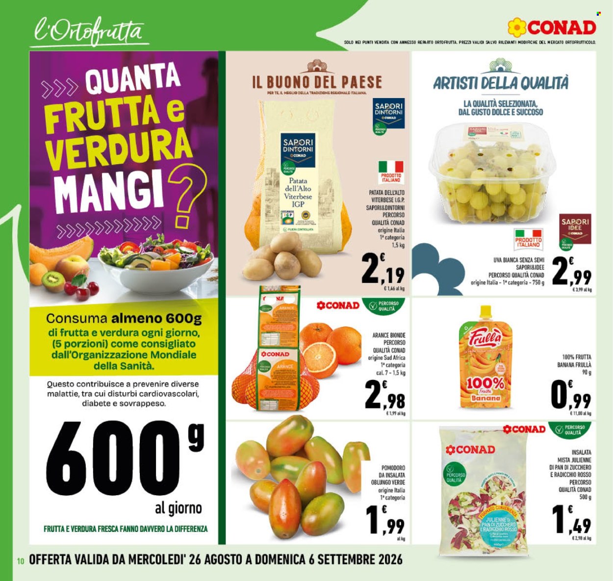 Volantino Conad - 26/8/2026 - 6/9/2026. Pagina 10