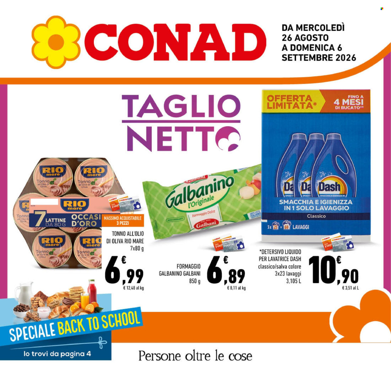 Leták Conad - 26.8.2026 - 6.9.2026. Strana 1