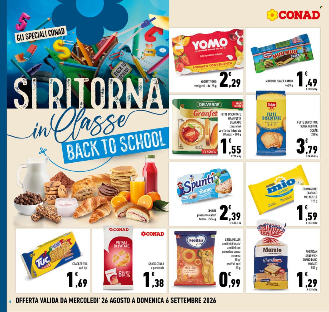 Volantino Conad - 26/8/2026 - 6/9/2026. Pagina 4