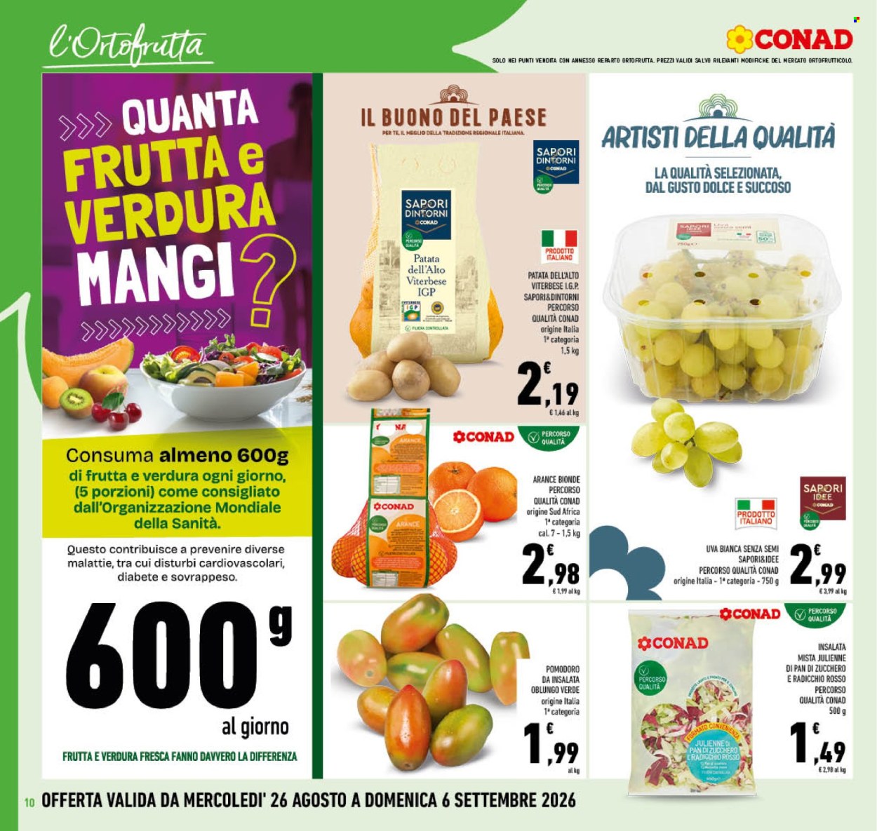 Volantino Conad - 26/8/2026 - 6/9/2026. Pagina 10