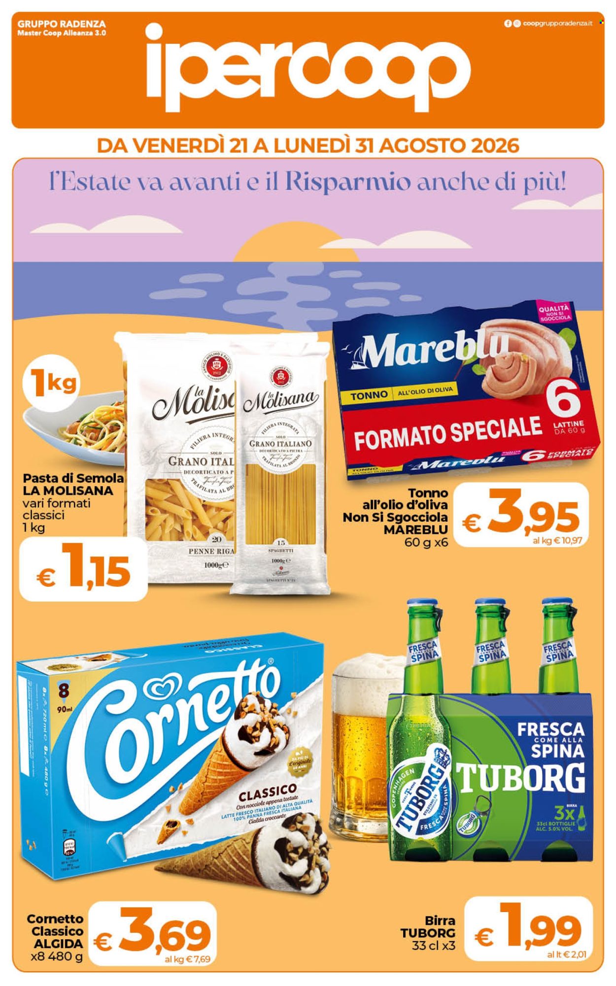 Volantino Coop - 21/8/2026 - 1/9/2026. Pagina 1