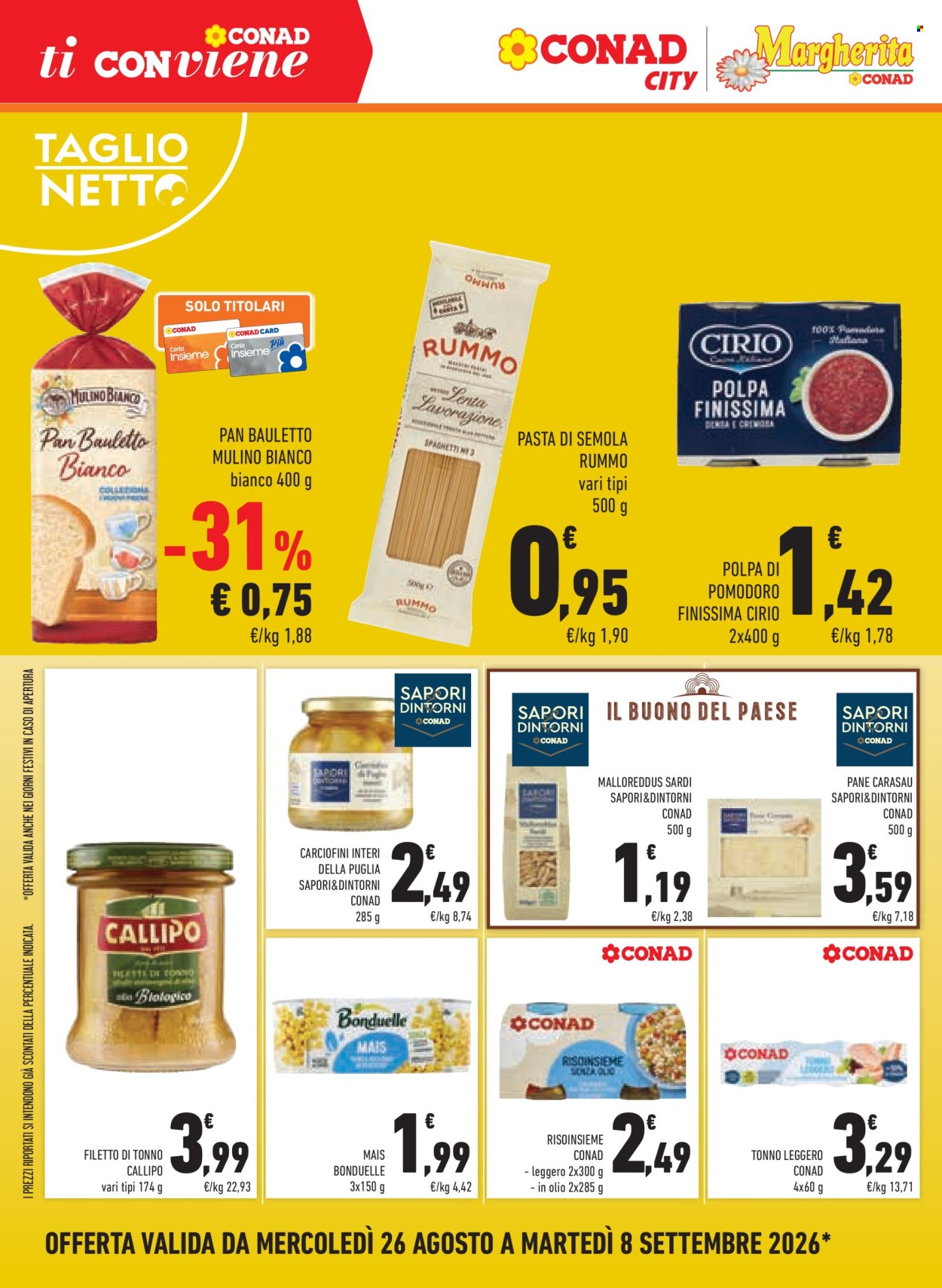 Volantino Conad - 26/8/2026 - 8/9/2026. Pagina 6