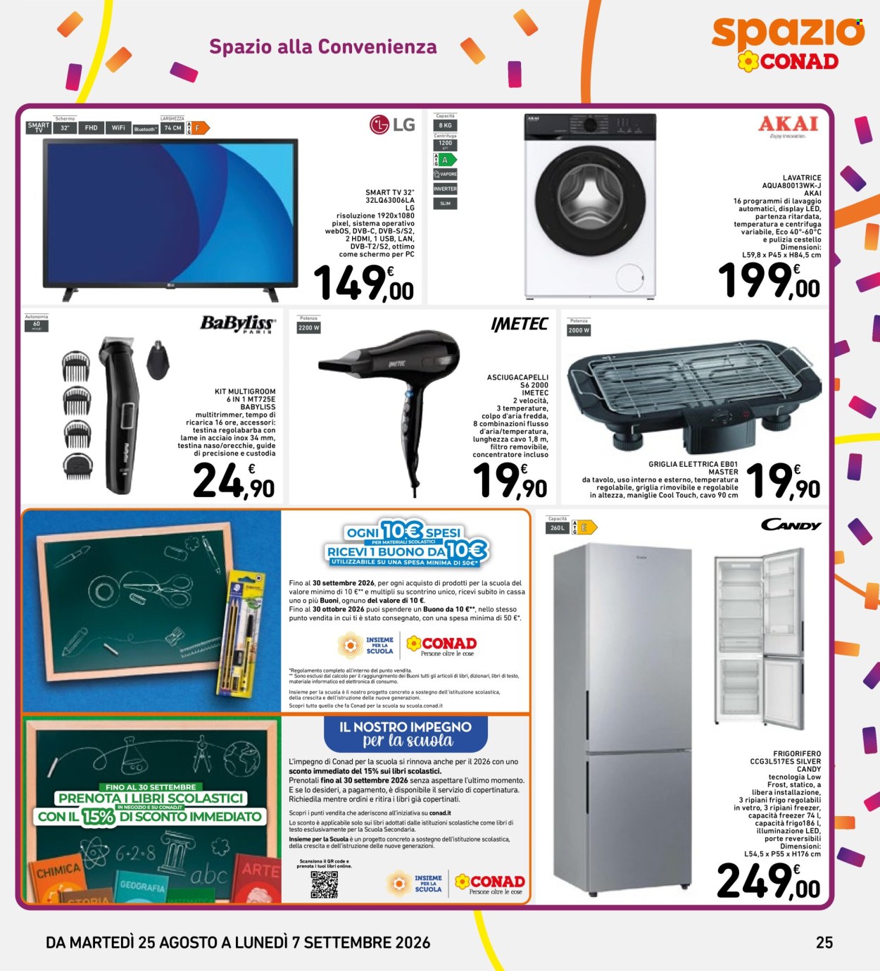 Volantino Conad - 25/8/2026 - 7/9/2026. Pagina 25
