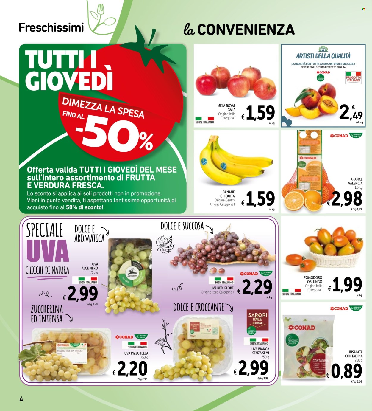 Leták Spazio Conad - 25.8.2026 - 7.9.2026. Strana 4