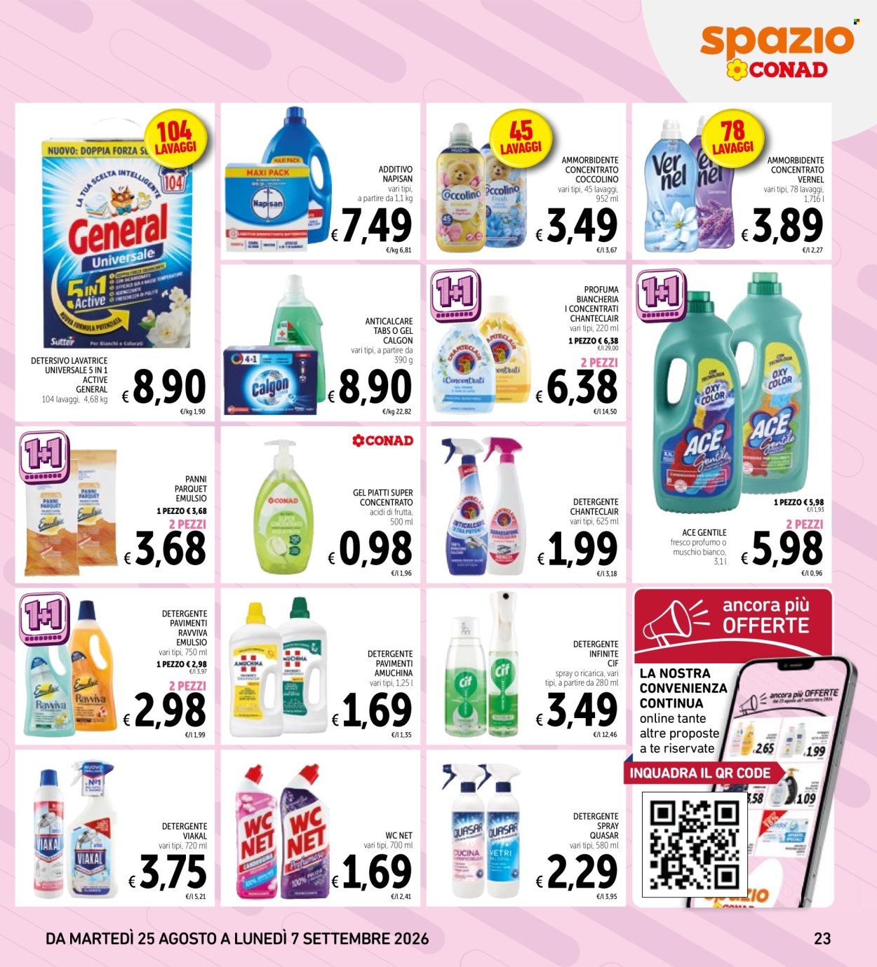 Leták Spazio Conad - 25.8.2026 - 7.9.2026. Strana 23