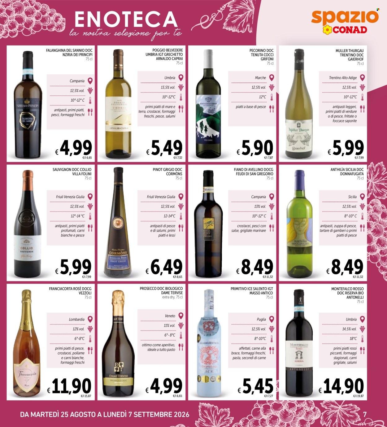 Leták Spazio Conad - 25.8.2026 - 7.9.2026. Strana 7