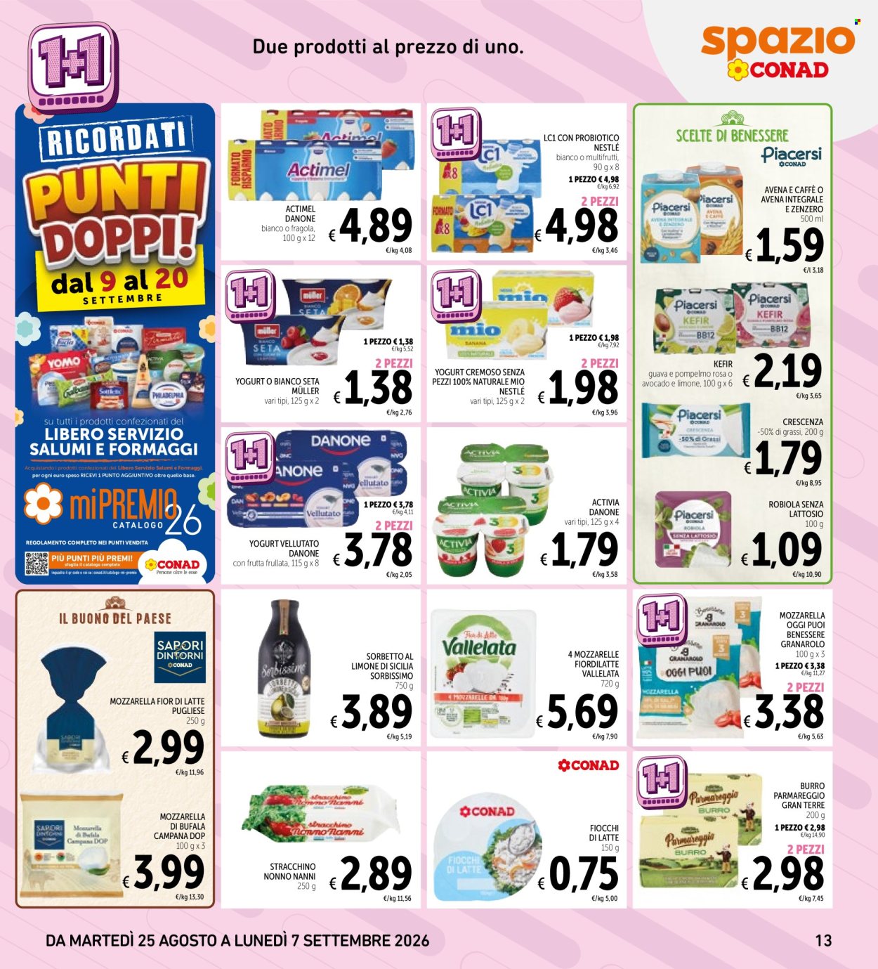 Leták Spazio Conad - 25.8.2026 - 7.9.2026. Strana 13