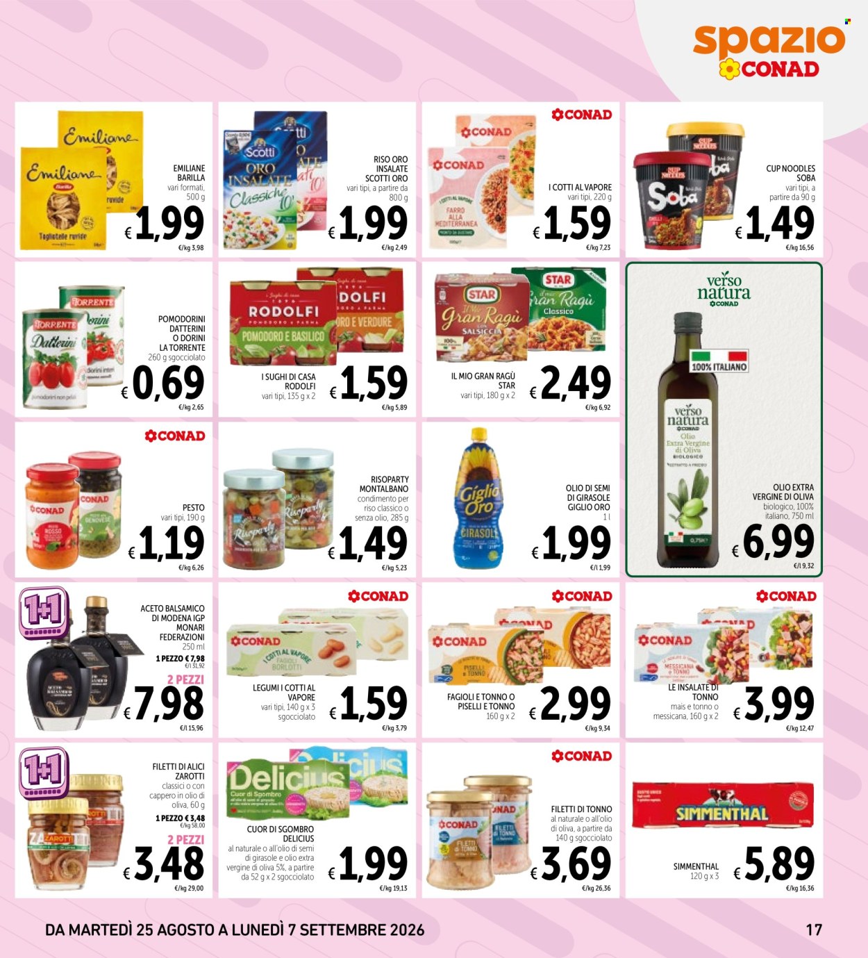 Leták Spazio Conad - 25.8.2026 - 7.9.2026. Strana 17