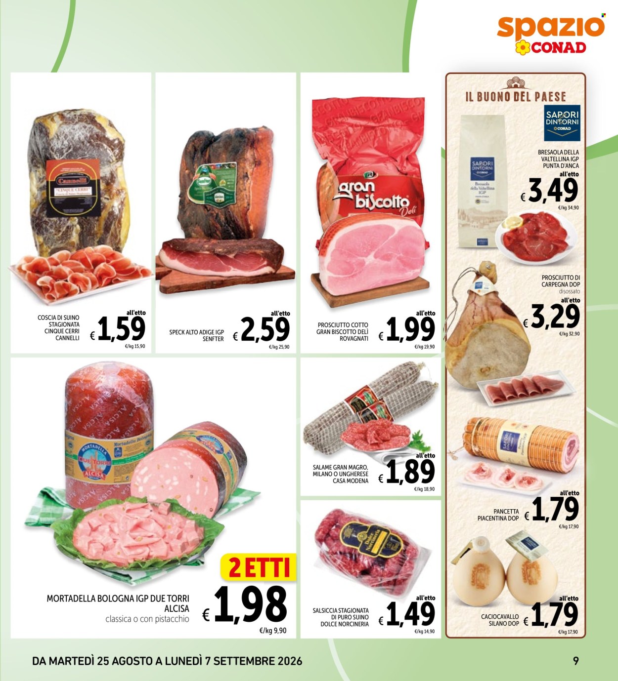 Volantino Spazio Conad - 25/8/2026 - 7/9/2026. Pagina 9