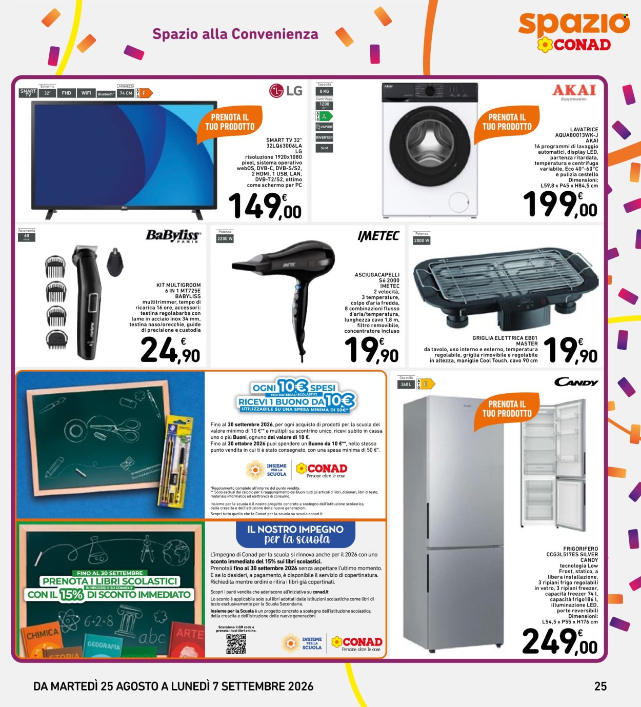 Volantino Spazio Conad - 25/8/2026 - 7/9/2026. Pagina 25