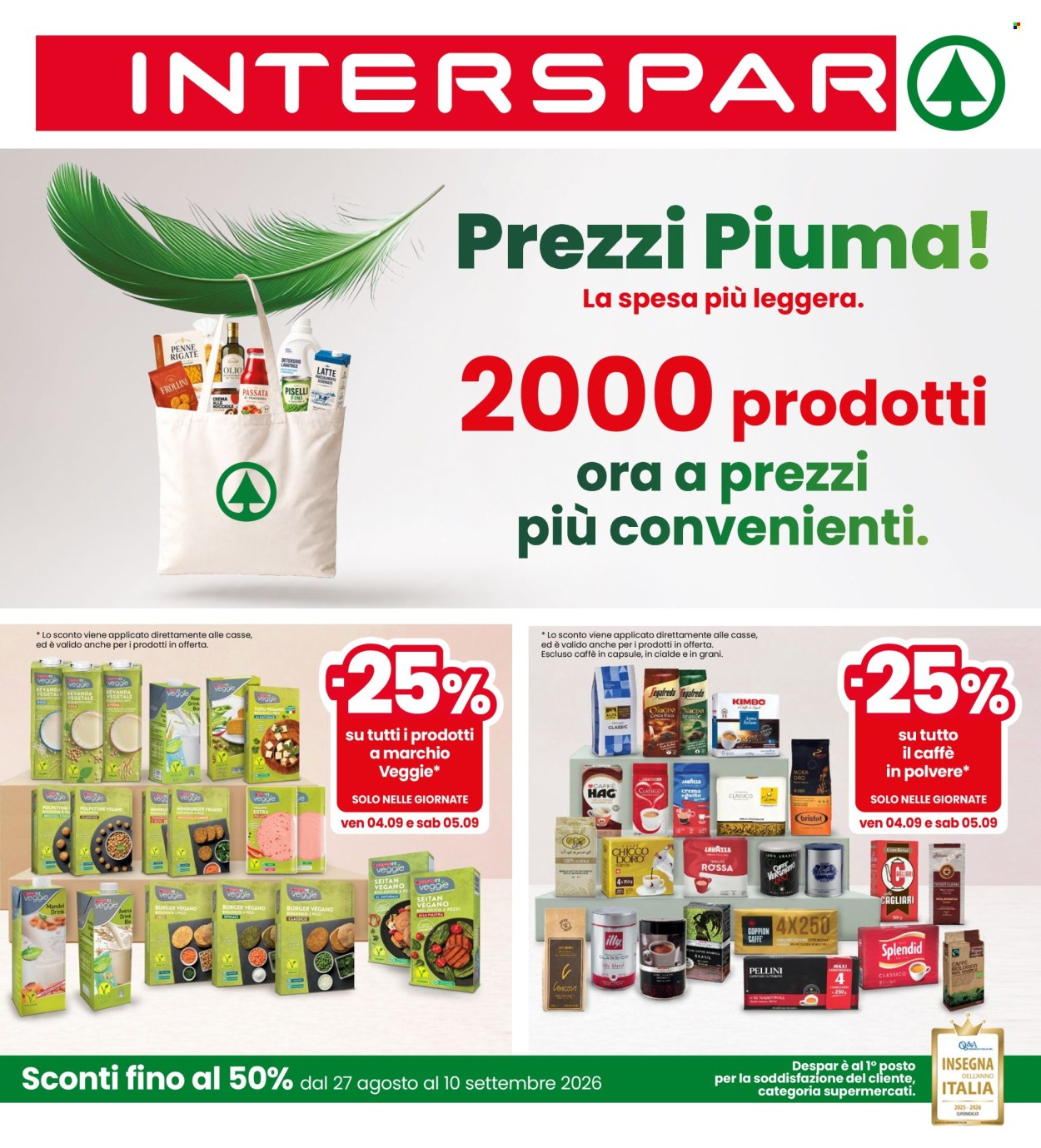 Volantino Interspar - 27/8/2026 - 10/9/2026. Pagina 1
