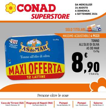 Volantino Conad Superstore - 26/8/2026 - 6/9/2026.