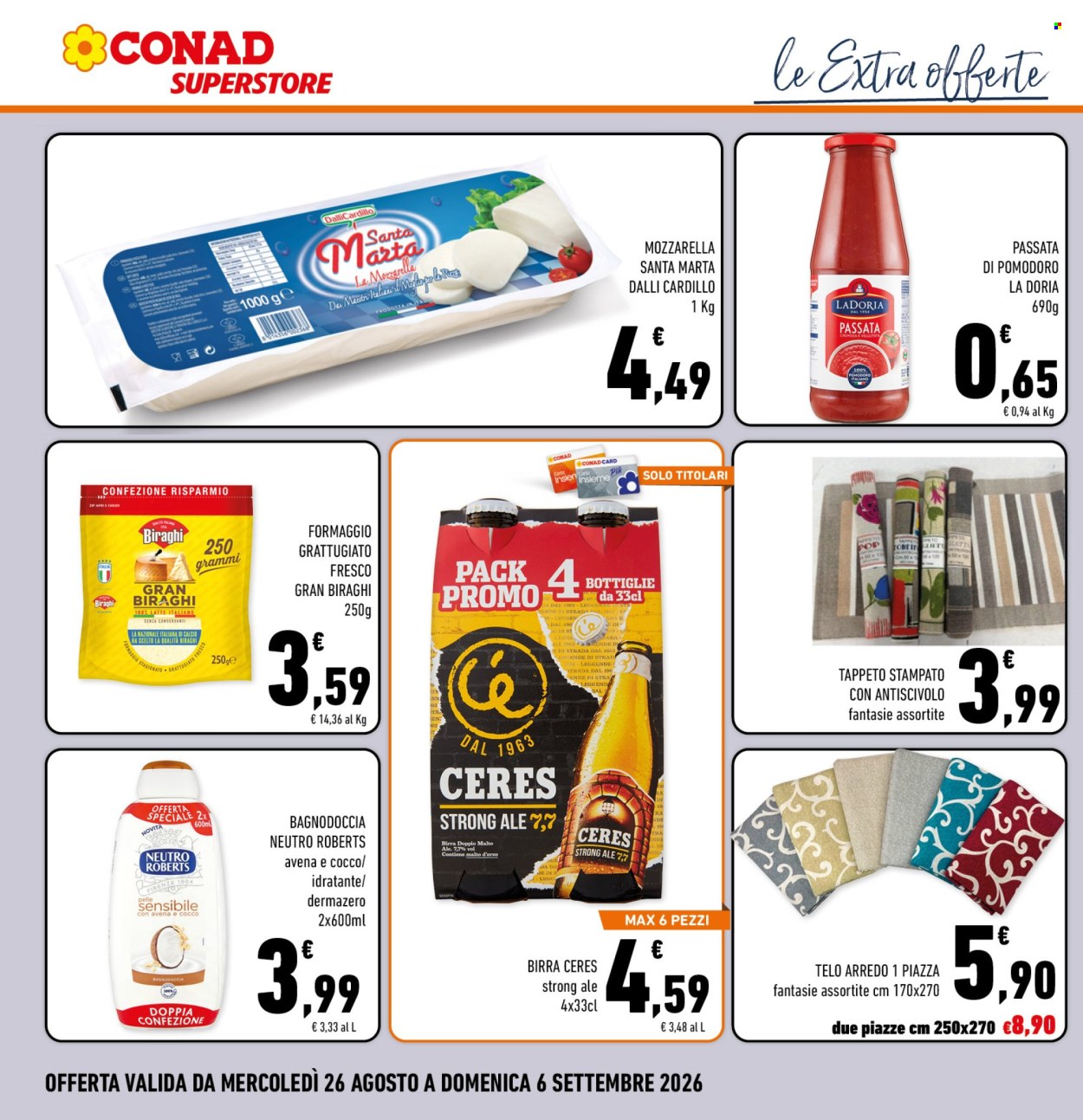 Leták Conad Superstore - 26.8.2026 - 6.9.2026. Strana 2