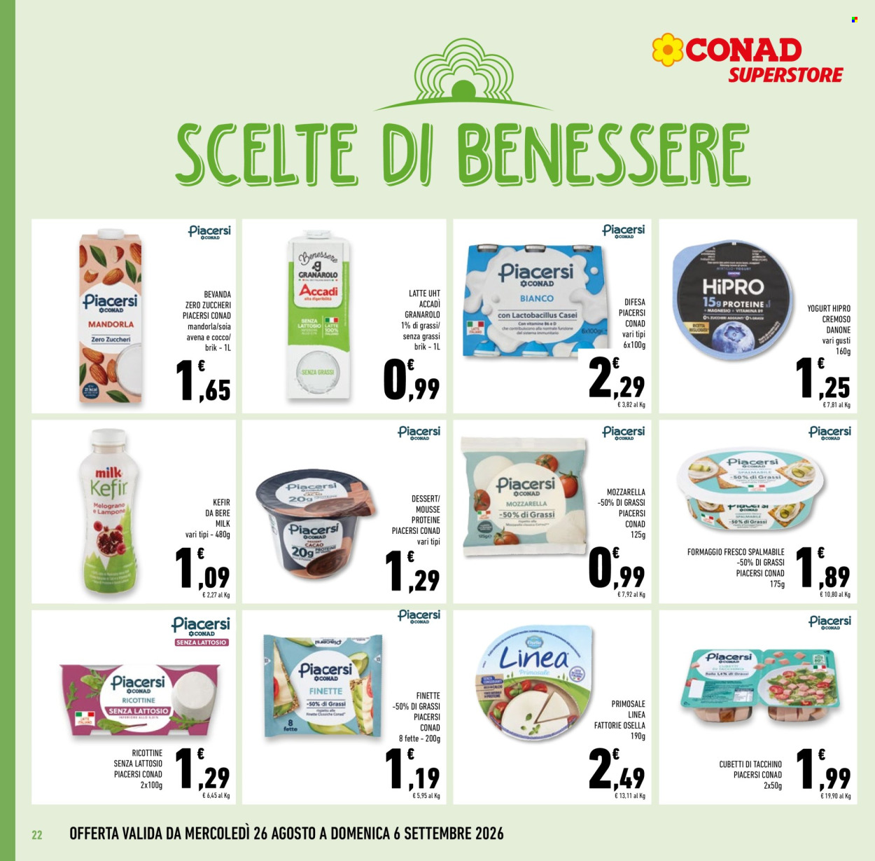 Leták Conad Superstore - 26.8.2026 - 8.9.2026. Strana 22