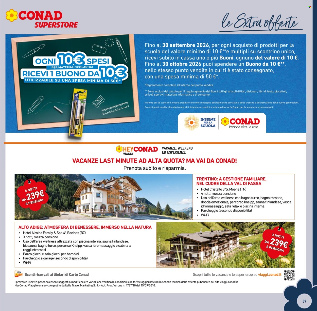 Leták Conad Superstore - 26.8.2026 - 8.9.2026. Strana 39