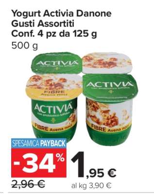 Yogurt Activia Danone Gusti Assortiti