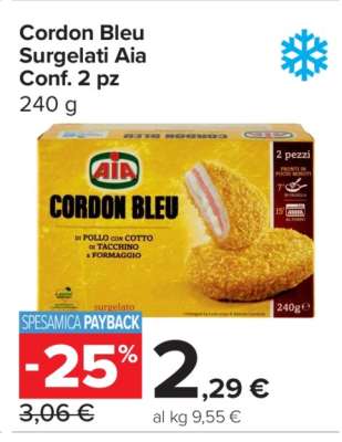 Cordon Bleu Surgelati Aia Conf. 2 pz